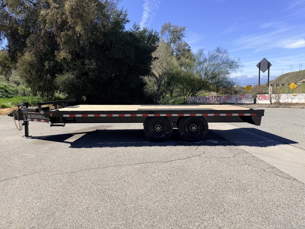 102x20 IronBull Deckover Equipment Trailer | 14,000 LB GVWR | 10" I-Beam Frame | 8' Slide-In Ramps