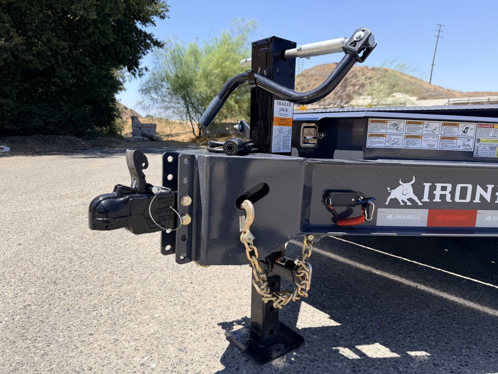 Iron Bull TWB16 102" x 22' Gravity Tilt Equipment Trailer - 16K GVWR, 17.5" 16Ply Tires & Steel Floor