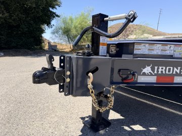 Iron Bull TWB16 102" x 22' Gravity Tilt Equipment Trailer - 16K GVWR, 17.5" 16Ply Tires & Steel Floor