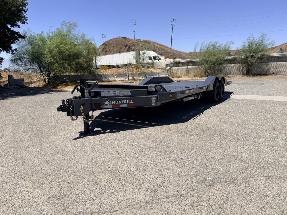 Iron Bull TWB16 102" x 22' Gravity Tilt Equipment Trailer - 16K GVWR, 17.5" 16Ply Tires & Steel Floor