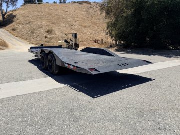 Iron Bull TWB16 102" x 22' Gravity Tilt Equipment Trailer - 16K GVWR, 17.5" 16Ply Tires & Steel Floor