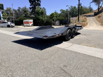 Iron Bull TWB16 102" x 22' Gravity Tilt Equipment Trailer - 16K GVWR, 17.5" 16Ply Tires & Steel Floor