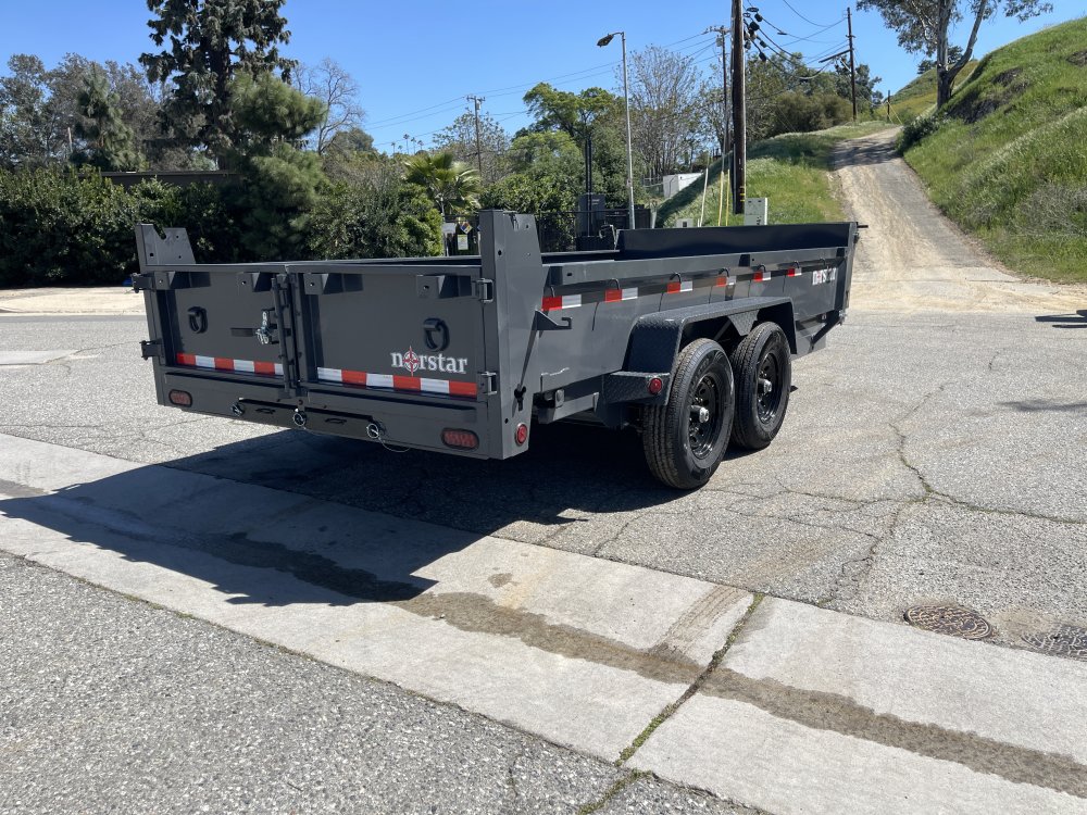 Norstar DCB83x16 General Duty Dump Trailer | 14K GVWR | Barn Door Gate