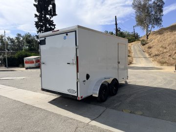 7x14 LOOK ST DLX Tandem Axle Enclosed Cargo Trailer | Ramp Door | Side Door | 7,000 LB GVWR