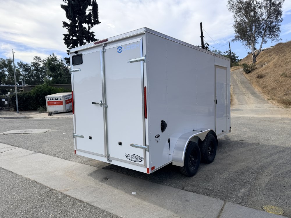 7x14 LOOK ST DLX Tandem Axle Enclosed Cargo Trailer | Cargo Doors | 16" OC Walls | 7,000 LB GVWR
