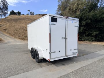 7x14 LOOK ST DLX Tandem Axle Enclosed Cargo Trailer | Cargo Doors | 16" OC Walls | 7,000 LB GVWR