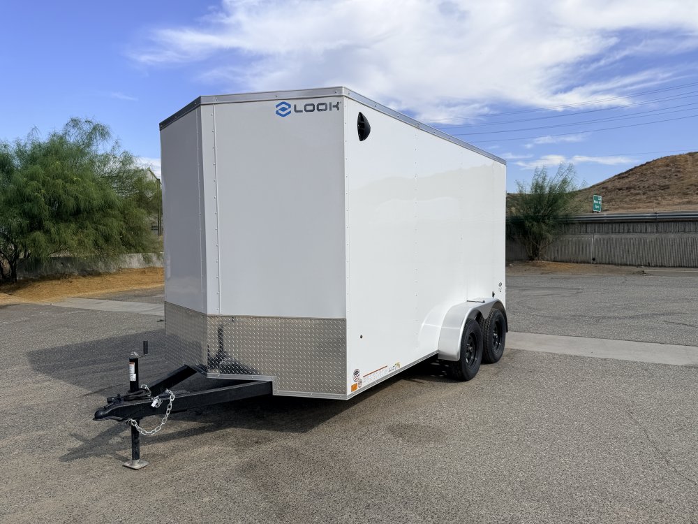 7x14 LOOK ST DLX Tandem Axle Enclosed Cargo Trailer | Cargo Doors | 16" OC Walls | 7,000 LB GVWR