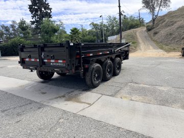 7x16 Iron Bull DTB Triple Axle Dump Trailer | 21,000 LB GVWR | Fully Loaded