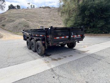 7x16 Iron Bull DTB Triple Axle Dump Trailer | 21,000 LB GVWR | Fully Loaded