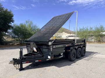 7x16 Iron Bull DTB Triple Axle Dump Trailer | 21,000 LB GVWR | Fully Loaded