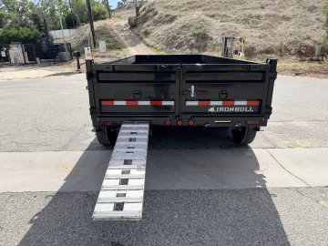 7x16 Iron Bull DTB Triple Axle Dump Trailer | 21,000 LB GVWR | Fully Loaded