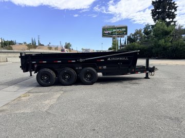 7x16 Iron Bull DTB Triple Axle Dump Trailer | 21,000 LB GVWR | Fully Loaded