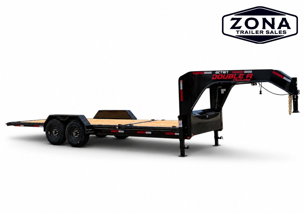 2027 Double A GCT167- 24ft Gooseneck Cushion Tilt - 8k Oil Bath Torsion Axles