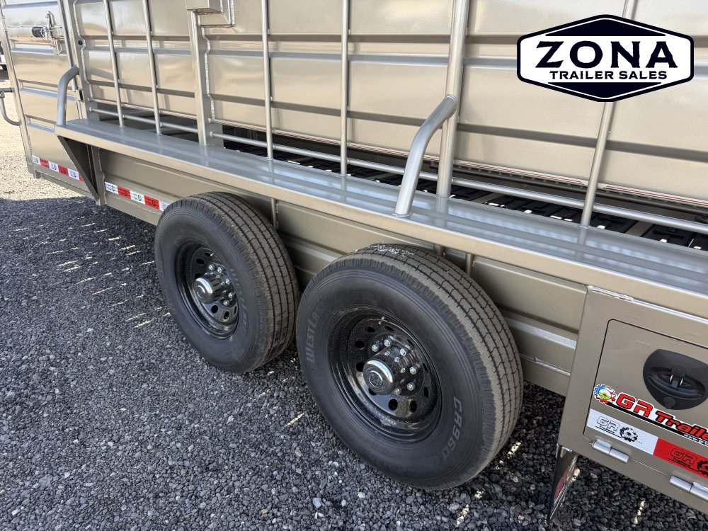 2026 GR 16ft Straight Stock - Cleated Rubber Floor - Lower Air Gap - 7k Torsion Axles