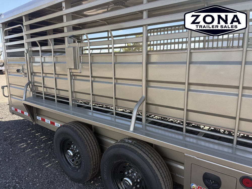 2026 GR 16ft Straight Stock - Cleated Rubber Floor - Lower Air Gap - 7k Torsion Axles