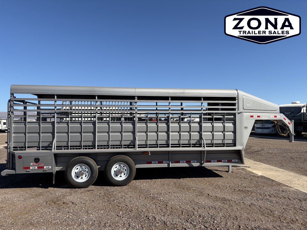 GR Trailer 6'8"X20' 14K Gooseneck Stock Trailer