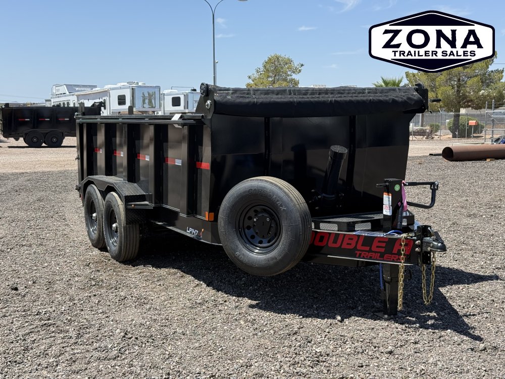 2027 Double A LP147 - 14ft Telescopic Dump - 3ft Sides - 15.4k GVWR - 7k Axles - 14 Ply Tires