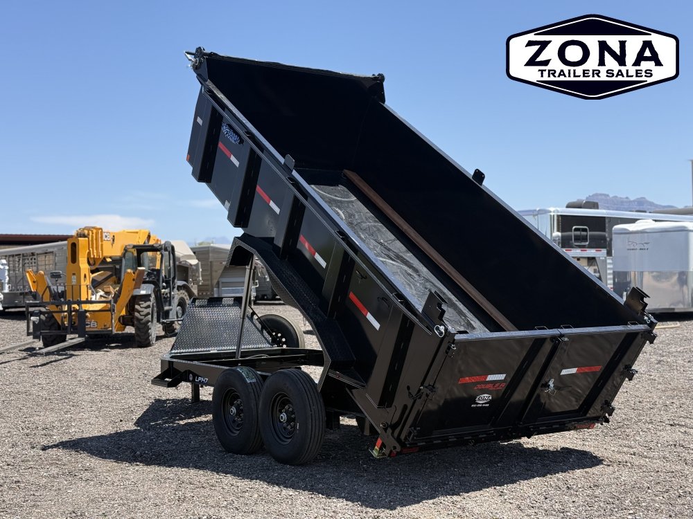 2027 Double A LP147 - 14ft Telescopic Dump - 3ft Sides - 15.4k GVWR - 7k Axles - 14 Ply Tires