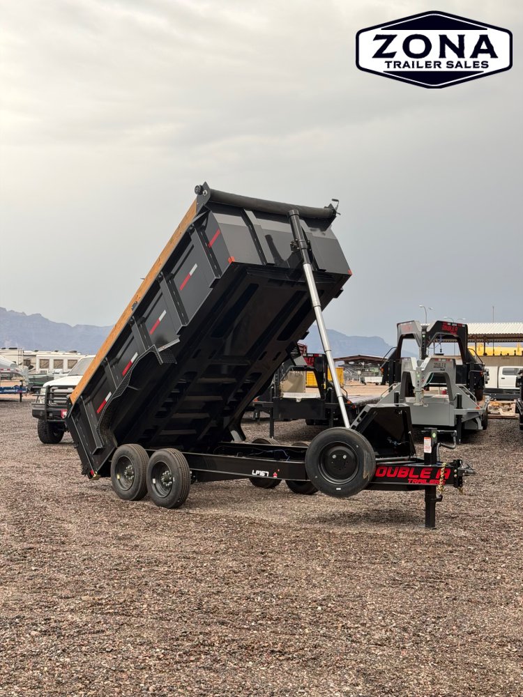 2027 DOUBLE A LP167 - 14ft Telescopic Dump - 3ft Sides - 8k Oil Bath Axles - 17.5k GVWR
