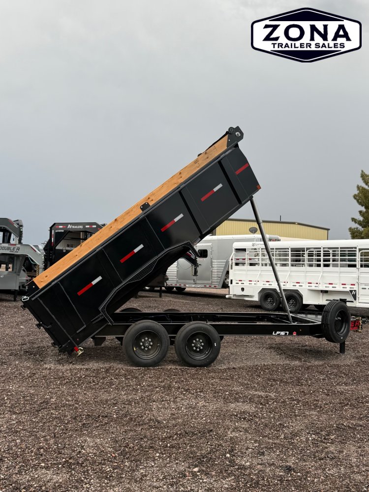 2027 DOUBLE A LP167 - 14ft Telescopic Dump - 3ft Sides - 8k Oil Bath Axles - 17.5k GVWR