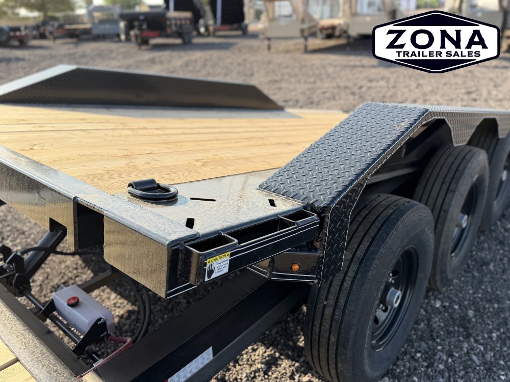 2027 Double A CT217 24ft Split Tilt - Triple 7k Torsion Axles - 102" Wide Body w/ Driver Over Fenders