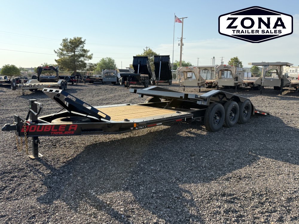 2027 Double A CT217 24ft Split Tilt - Triple 7k Torsion Axles - 102" Wide Body w/ Driver Over Fender