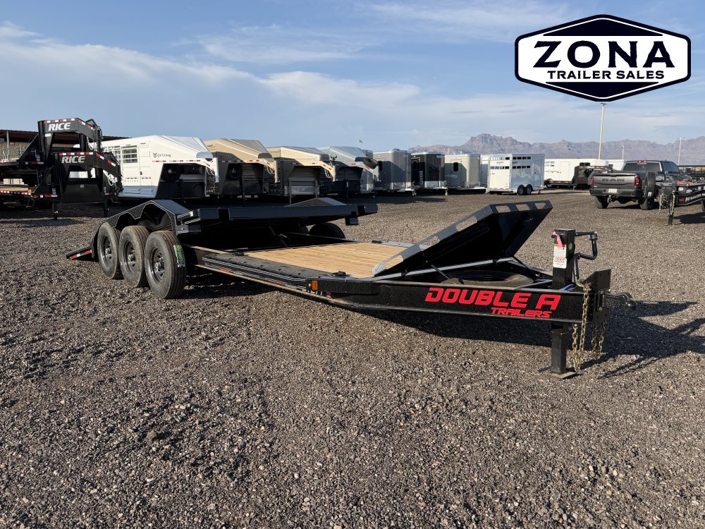 2027 Double A CT217 24ft Split Tilt - Triple 7k Torsion Axles - 102" Wide Body w/ Driver Over Fenders