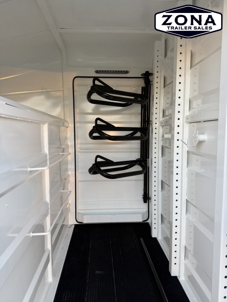 2027 Cattleman 24Ft Stock Combo - 8K Torsion Axles - Swing out saddle racks - Rubber Plank Floor