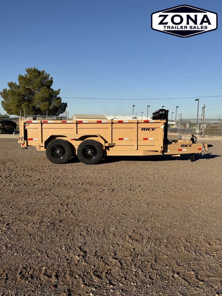 Rice Trailers- HYDRAULIC DUMP 14'- 14,000#