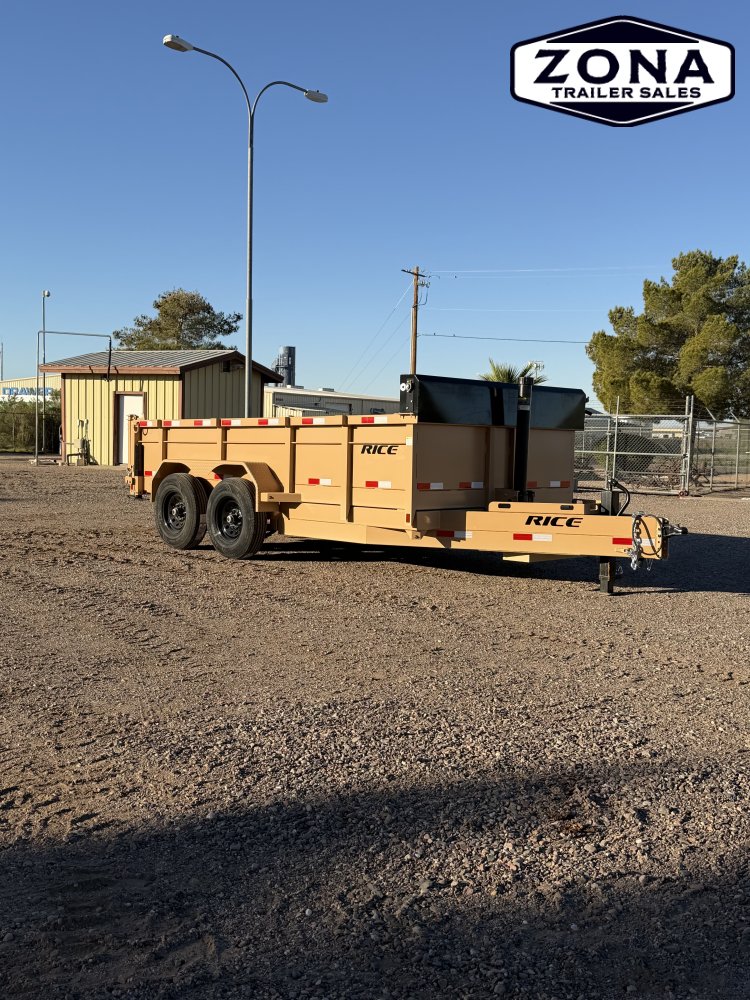 Rice Trailers- HYDRAULIC DUMP 14'- 14,000#