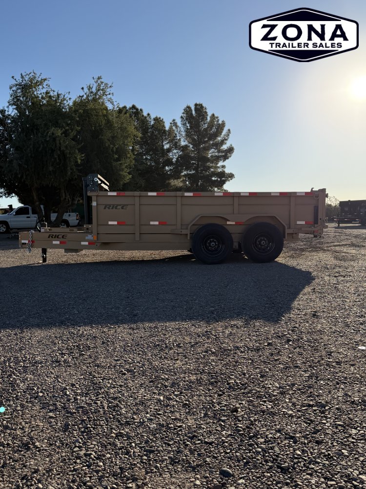 Rice Trailers- HYDRAULIC DUMP 14'- 14,000#