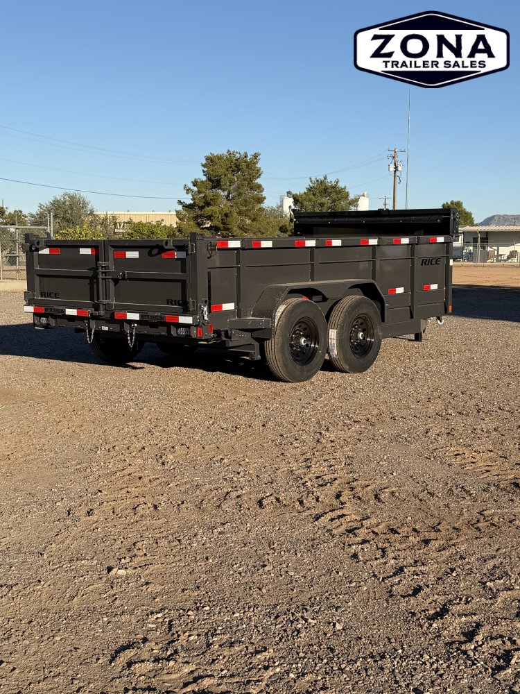 Rice Trailers- HYDRAULIC DUMP 14'- 14,000#