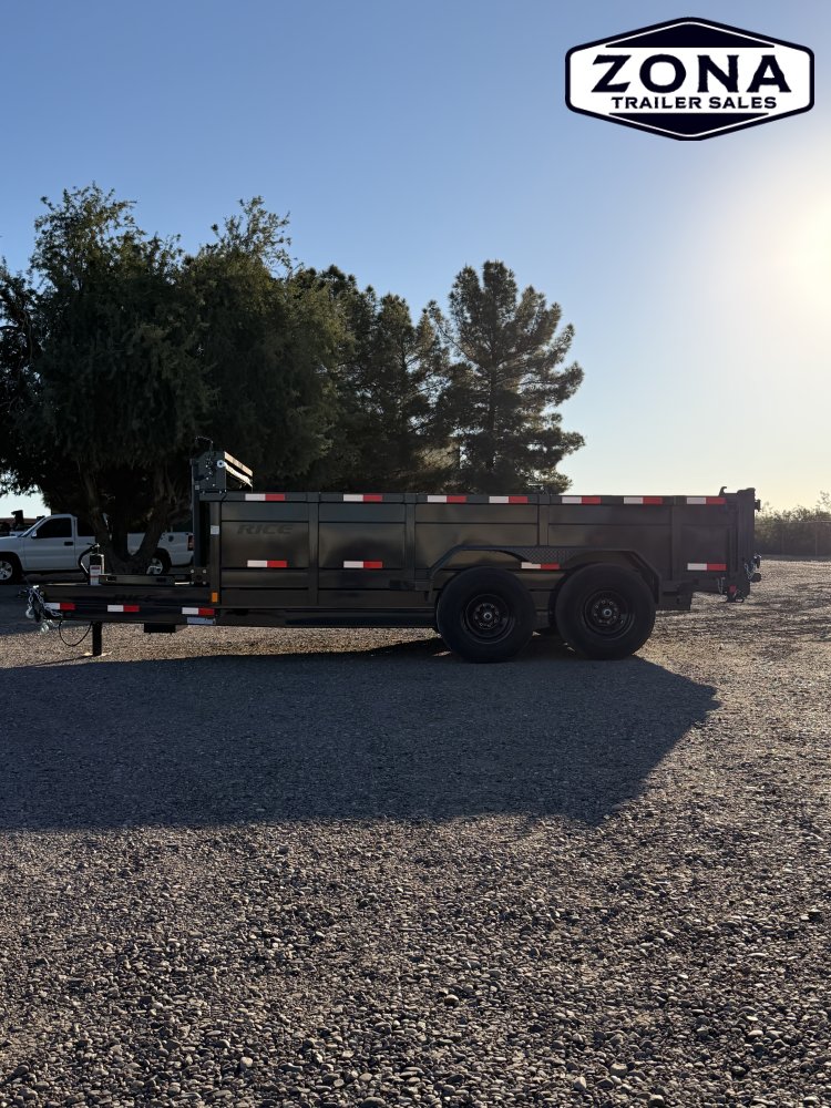 Rice Trailers- HYDRAULIC DUMP 14'- 14,000#