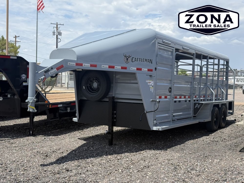 2027 Cattleman 20Ft Stock Combo - Dual Tack Doors - Swing Out Saddle Racks - 7k Torsion Axles