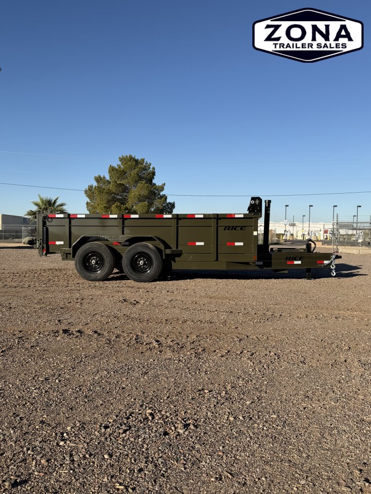 Rice Trailers- HYDRAULIC DUMP 14'- 14,000#