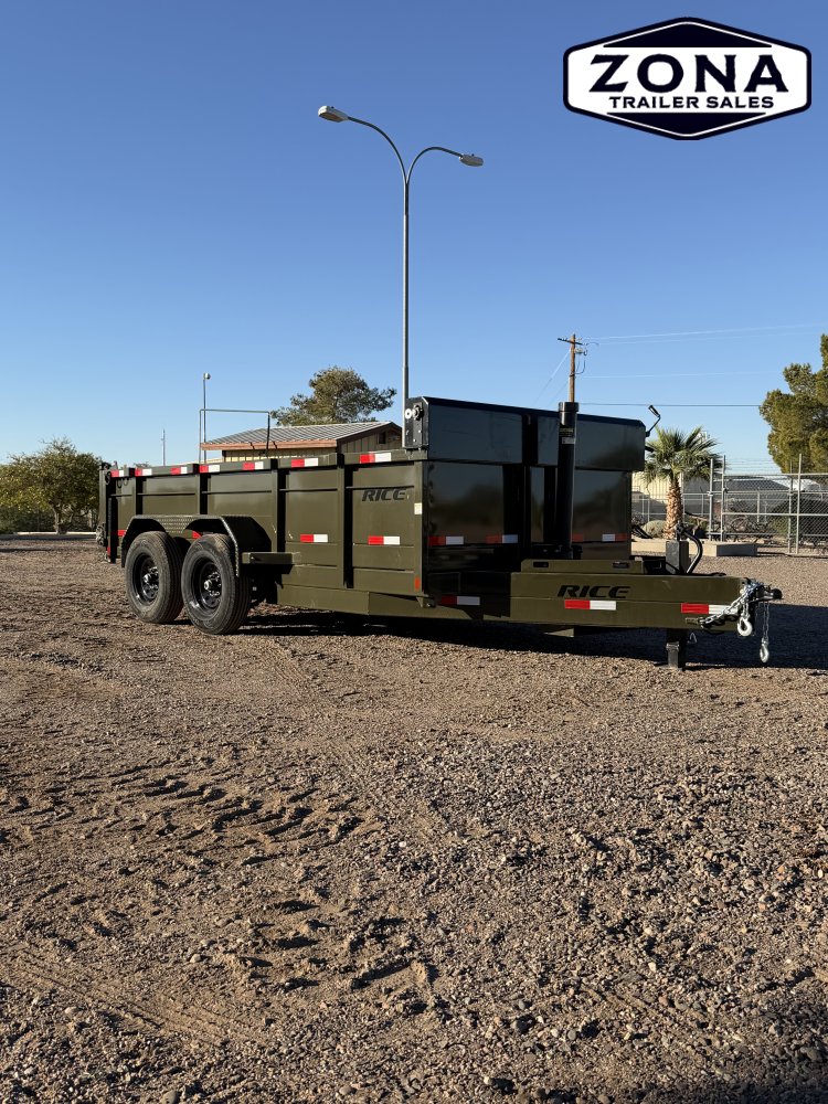 Rice Trailers- HYDRAULIC DUMP 14'- 14,000#