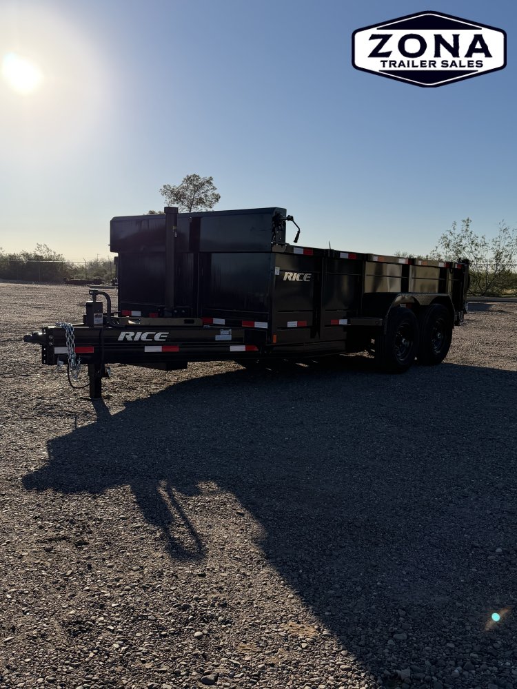 Rice Trailers- HYDRAULIC DUMP 14'- 14,000#