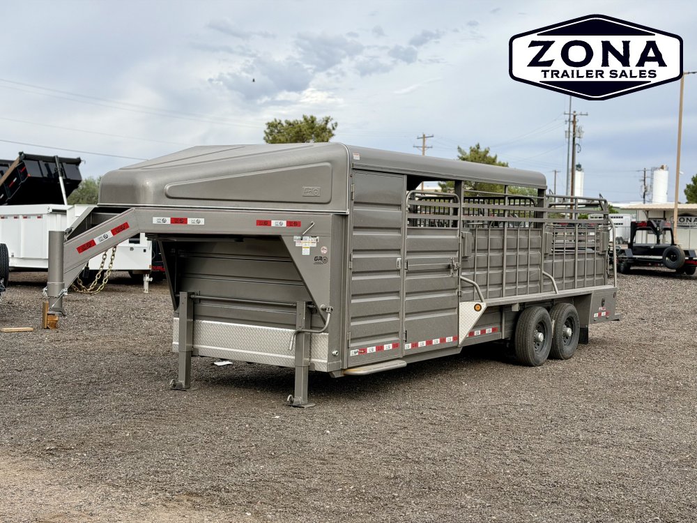 2027 GR 24ft Stock Combo - Half top - Swing out Saddle Racks - Rubber Plank Floor
