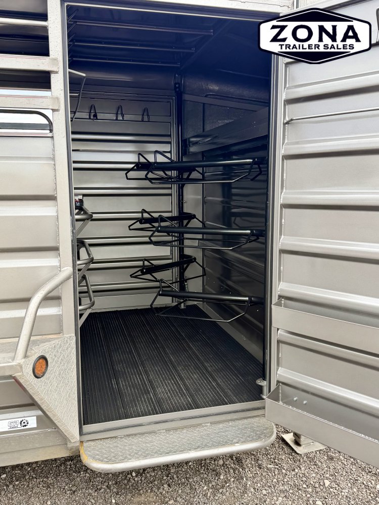 2027 GR 24ft Stock Combo - Half top - Swing out Saddle Racks - Rubber Plank Floor