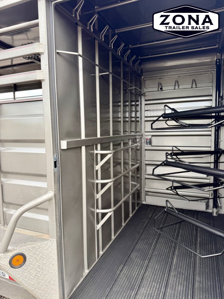 2027 GR 24ft Stock Combo - Half top - Swing out Saddle Racks - Rubber Plank Floor