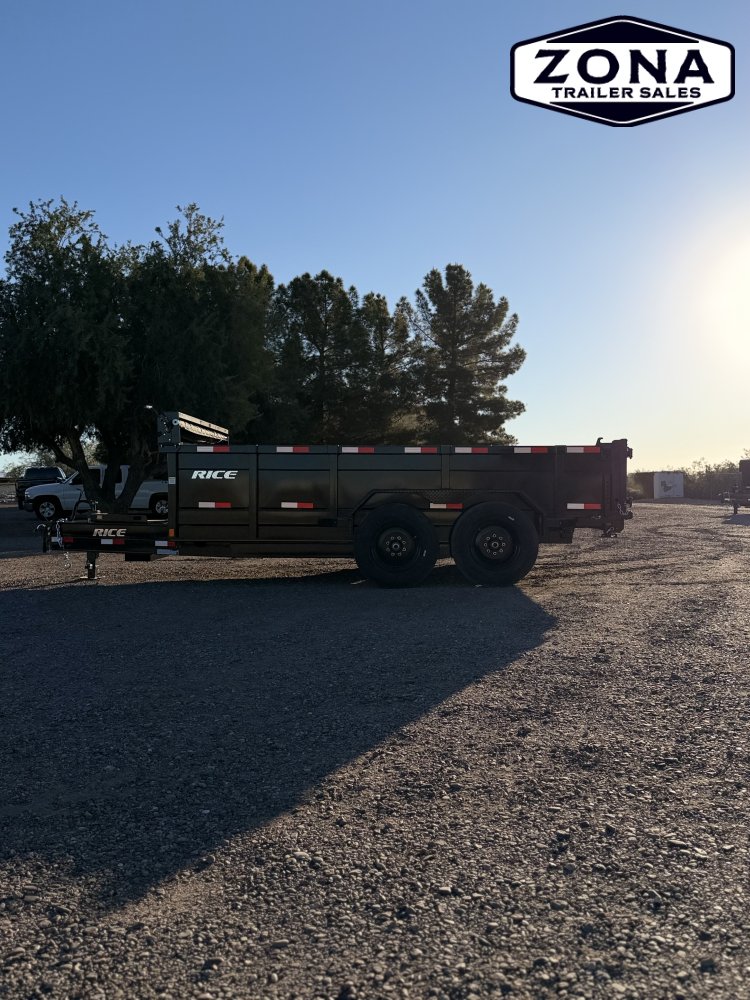 Rice Trailers- HYDRAULIC DUMP 14'- 16,000#