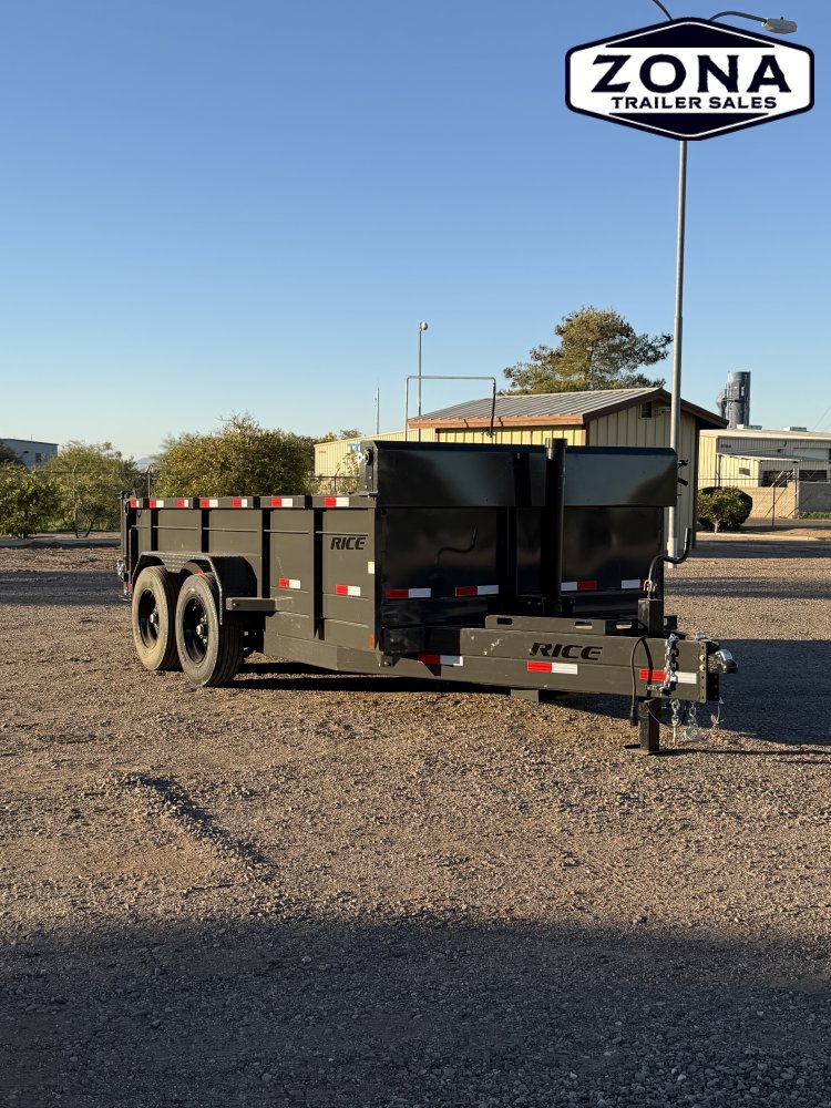 Rice Trailers- HYDRAULIC DUMP 14'- 16,000#