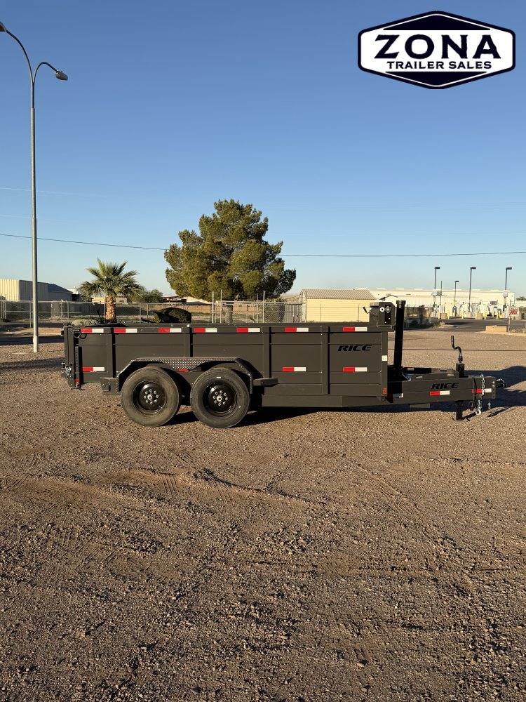 Rice Trailers- HYDRAULIC DUMP 14'- 16,000#