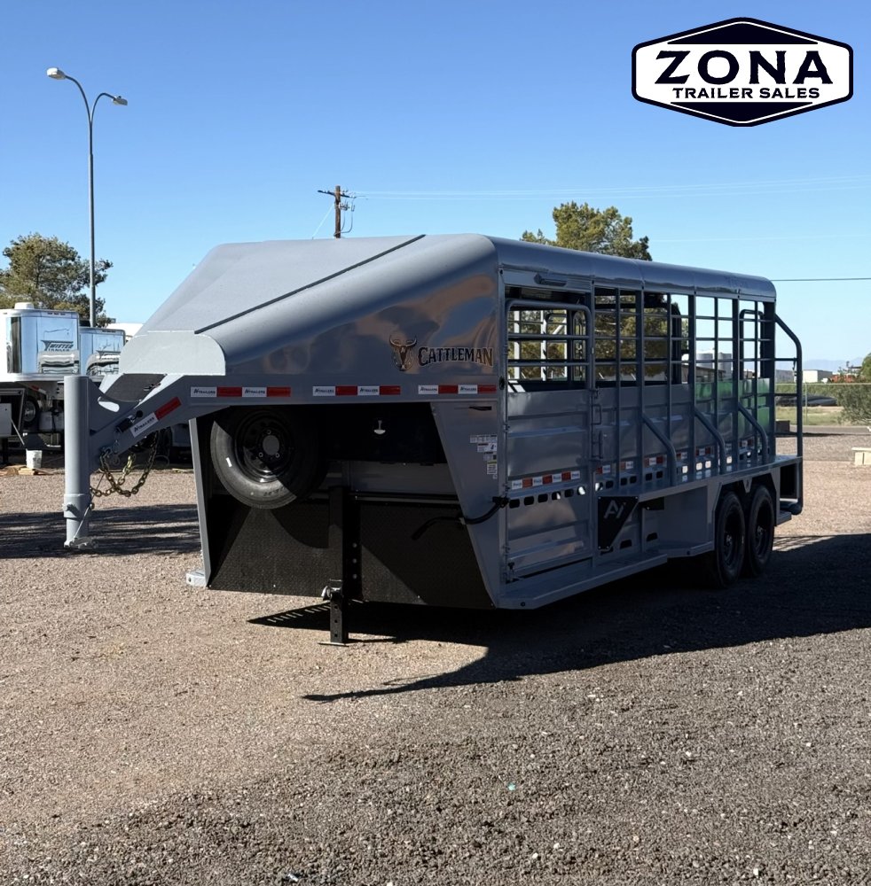2027 Cattleman 20ft Straight Stock - Cleated Rubber Floor - 8k Torsion Axles