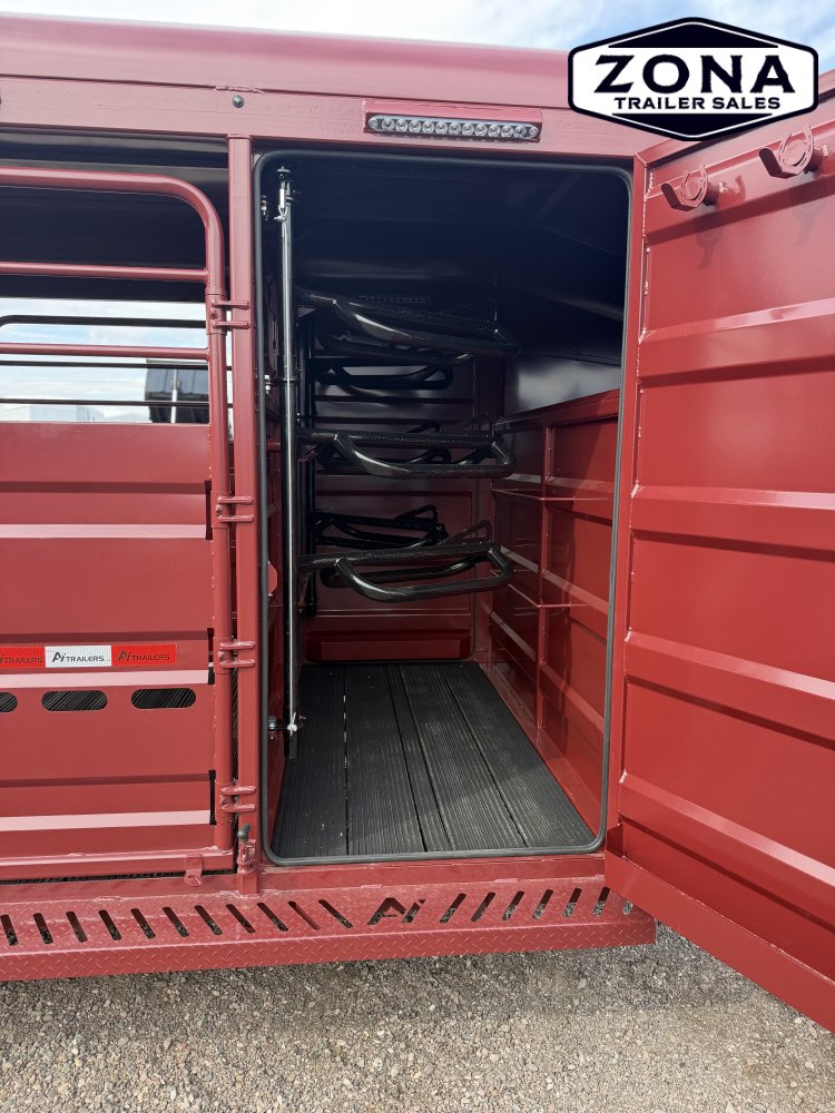 2027 Cattleman 20Ft Stock Combo 3/4 Top - Dual Tack Doors - Swing Out Saddle Racks - 7k Torsion Axles