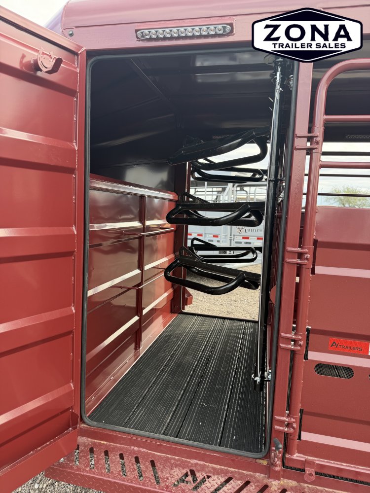 2027 Cattleman 20Ft Stock Combo 3/4 Top - Dual Tack Doors - Swing Out Saddle Racks - 7k Torsion Axles