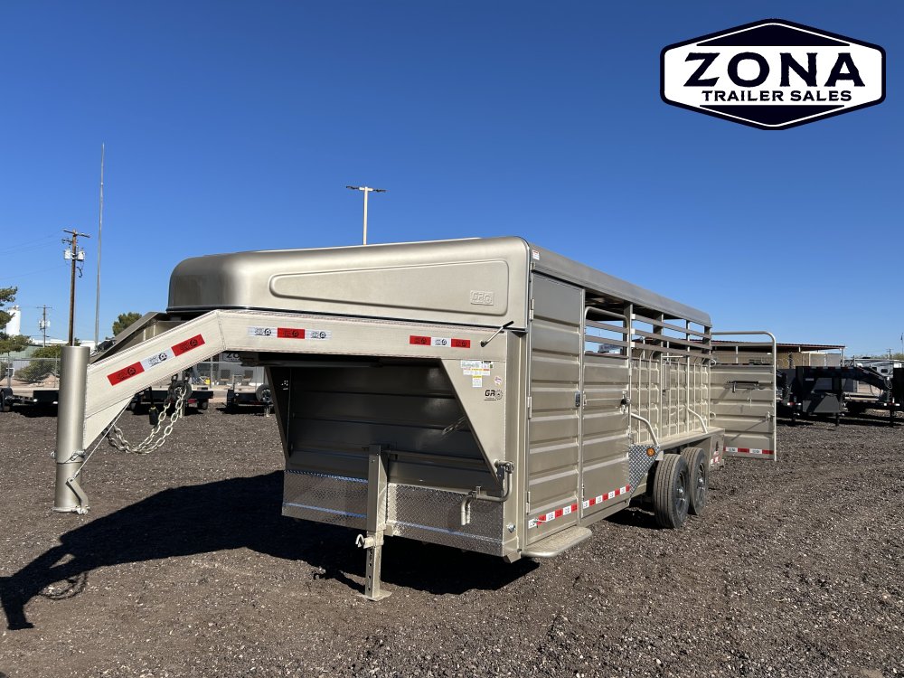 GR Trailer 6'8"X20' 14K Gooseneck Stock Trailer