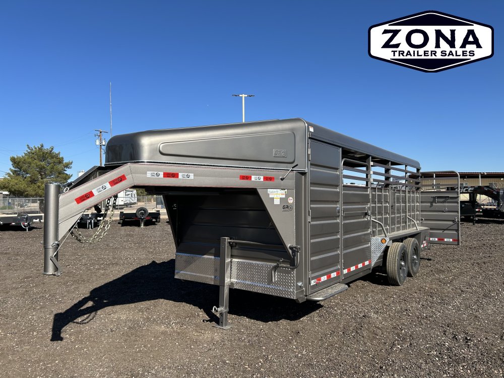 GR Trailer 6'8"X20' 14K Gooseneck Stock Trailer