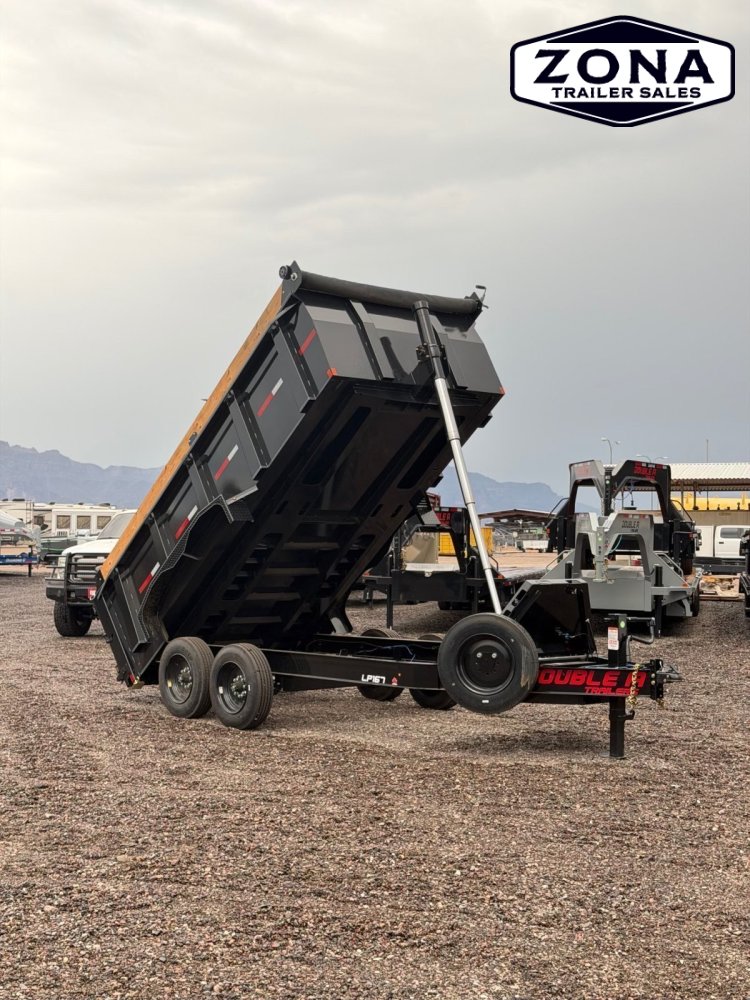 2027 DOUBLE A LP167 - 14ft Telescopic Dump - 3ft Sides - 8k Oil Bath Axles - 17.5k GVWR