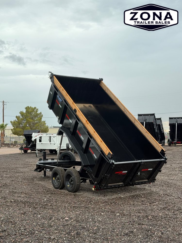 2027 DOUBLE A LP167 - 14ft Telescopic Dump - 3ft Sides - 8k Oil Bath Axles - 17.5k GVWR